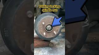 Folding locking spindle nut shorts youtube repair [upl. by Rednaeel]