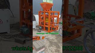 QT424 concrete cement hollow block making machine price for 6 inch maxi blocks blockmachine [upl. by Ayekehs]