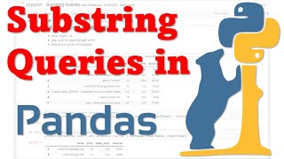 Substring Queries in Pandas SQL LIKE amp ILIKE  Data Analyst Skill Tutorial 2 [upl. by Anaul205]