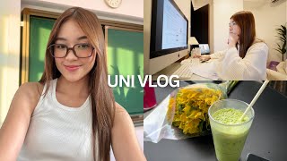 UNI VLOG  24hour studying finals in college organizing my room getting my grades [upl. by Meerak]