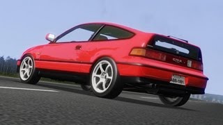 Honda CRX SiR cruise on Polish Roads Links  racer nl [upl. by Rramed]