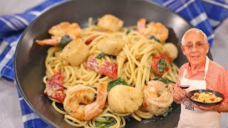 Spaghetti with Shrimp and Scallops [upl. by Naelcm447]