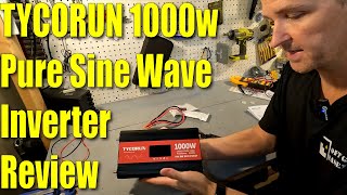 TycoRun 1000w Pure Sine Wave Inverter Review [upl. by Shandeigh311]