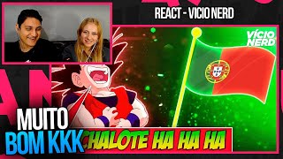 REACT EM CASAL  Por que a dublagem PORTUGUESA de Dragon Ball Z é tão ENGRAÇADA 🇵🇹  NÃO TANKAMOS [upl. by Anitnas]