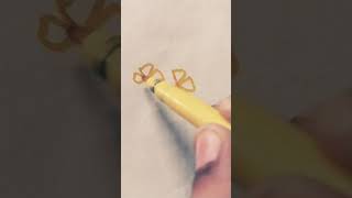 Mini easy yellow flower drawing  aman and vanshika art 🎨🎨 [upl. by Nyrahs]