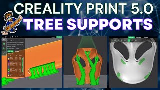 TUTORIAL Creality Print 5 Tree Supports Support Painting Support Blocking  3D Printer Slicer [upl. by Aivekal]