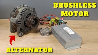 Turn Car Alternator Into Brushless Motor [upl. by Belamy]