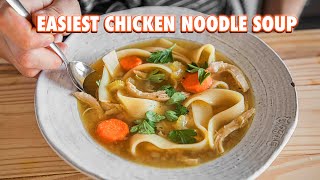 30 Minute Homemade Chicken Noodle Soup [upl. by Imyaj]