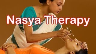 Charak Nasya Ayurvedic Therapy for Migraine Loss of Hair Memory Loss [upl. by Einnahc]