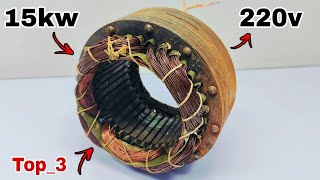 Top 3 free energy generator use copper wire and DC motor viralvideo [upl. by Oremoh]