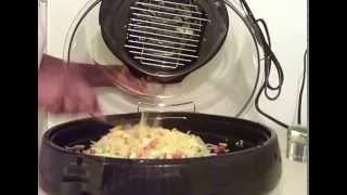 Nuwave Oven Recipes Cooking Yakisoba PT1  An Infrared Oven TV Episode [upl. by Anny559]