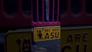 Let’s Go Arizona State Sun Devils GoDevils ASU football Willys Jeep Forkem [upl. by Tann]