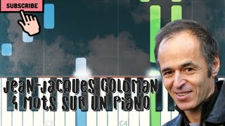 JeanJacques Goldman  4 mots sur un piano  Tuto Piano [upl. by Kalle]