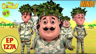 Motu Patlu  Commando Training  Cartoon in Hindi for Kids  Funny Cartoon Video [upl. by Silber]