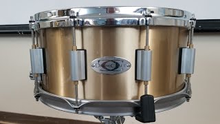 Drumcraft 14x65 Cast BronzeBell Brass Snare Drum [upl. by Charmain300]