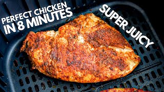 The BEST Air Fryer Chicken Breast In 8 MINUTES  SUPER JUICY [upl. by Siesser]