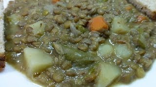 LENTEJAS CON VERDURAS RECETA FÁCIL [upl. by Anaylil]