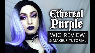 ETHEREAL PURPLE  DIVATRESS WIG REVIEW AND MAKEUP TUTORIAL [upl. by Gallard]