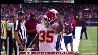 Charcandrick West TD epic celebration Chiefs vs Texans Week 5 [upl. by Retsae72]