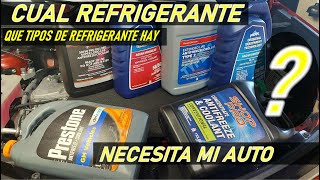 Como saber cual Refrigerante o Anticongelante para el motor usa mi auto [upl. by Erodisi595]