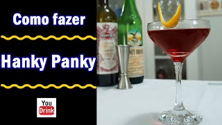 Hanky Panky  Cocktail com Gin  Como fazer [upl. by Torrin480]