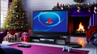 🔵Retro PS2 Games on CRT TV 📺  Cozy Winter Lodge Livestream with Relaxing Fireplace Cracking Sounds [upl. by Nivonod]