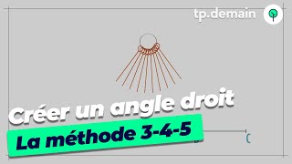 Création dun Angle Droit par la Méthode 345 [upl. by Mcmullan]