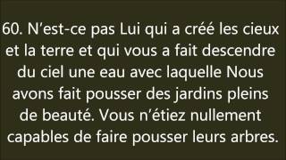 Coran  Sourate 27 An Naml Les Fourmis النَّمل [upl. by Davenport]