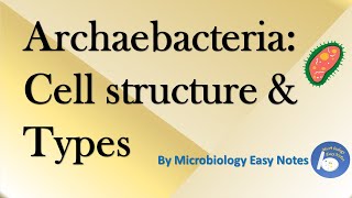 Archaebacteria Cell Structure and its types [upl. by Ridan648]