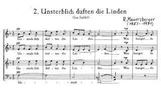 Rudolf Mauersberger Unsterblich duften die Linden [upl. by Roer]