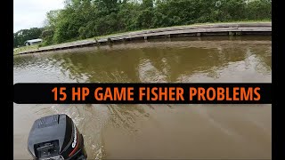 1989 15hp gamefisher problems [upl. by Ynatil517]