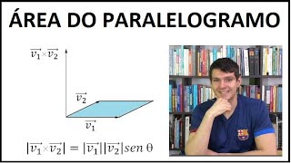 VETORES  Área do paralelogramo 12 [upl. by Yrebmik]