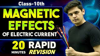 Magnetic Effects of Electric Current in 20 Minutes🔥 Class 10th  Rapid Revision  Prashant Kirad [upl. by Astrix]