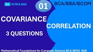 Introduction to covariance with 3 questions solved  find covariance between x and yStatisticsMFCS [upl. by Mazonson]