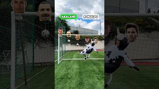 HAALAND VS RONALDO HEIGHT KICK CHALLENGE⚽️🧤challenge football soccer foryou [upl. by Attolrahc]