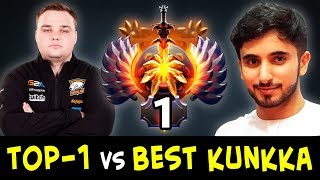 TOP1 vs BEST KUNKKA — Noone Invoker vs Attacker on mid [upl. by Olodort]