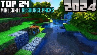 TOP 24 Best Minecraft Texture Packs for 2024 [upl. by Ainoloppa]