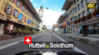 Driving from Huttwil to Solothurn  Road Trip in Switzerland [upl. by Hanover]