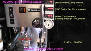 How Rancilio Silvia Espresso Machine works with PID Control consecutive shots [upl. by Nick]