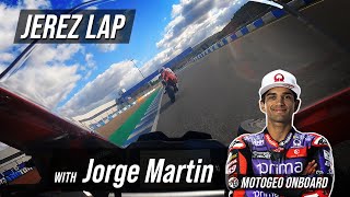 A lap behind Jorge Martin  Ducati Panigale V4S  Jerez  motogeo [upl. by Sokram]