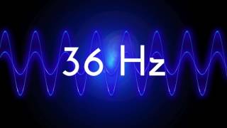 36 Hz clean sine wave BASS TEST TONE frequency [upl. by Namus]