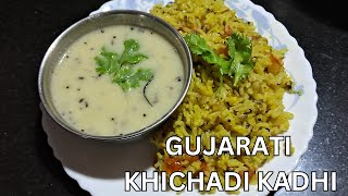 Gujarati Style Khichadi Kadhi  Simple n Tasty Khichadi Kadhi  Easy Kadhi Khichadi Recipe [upl. by Rissa]