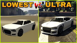 GTA 5 ULTRA GRAPHICS VS POTATO GRAPHICS [upl. by Fanya]