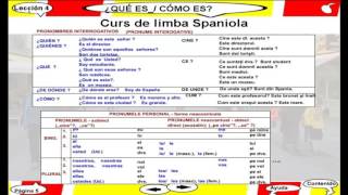 Curs video de limba Spaniola  Lectia 4 [upl. by Nats]