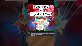 Food Vend vs Ingridient Vend growtopia shorts fyp [upl. by Narahs807]