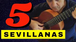 Flamenco Guitar Solo  5 Sevillanas [upl. by Suivat]