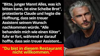 Alter Mann durfte nicht in ein schickes Restaurant Als sie herausfanden wer der Mann war [upl. by Annabal]