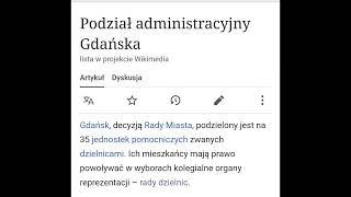 Zaktualizowane  👇 httpsplmwikipediaorgwikiPodziaładministracyjnyGdańska [upl. by Norb]