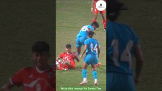 Rekha take revenge for foul on Samba foryou nepalifootball fyp footballedits shorts fypシ゚viral [upl. by Ahsenet503]