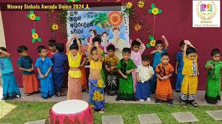 Winway House Of Montessori Sinhala Awrudu Dance 2024 [upl. by Lou]